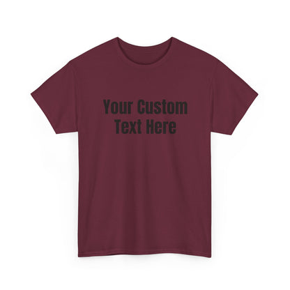 Customizable Heavy Cotton Tee - Perfect for Gifts, Events, Casual Wear, Team Outfits, Celebrations, Perfect Gift for Birthdays