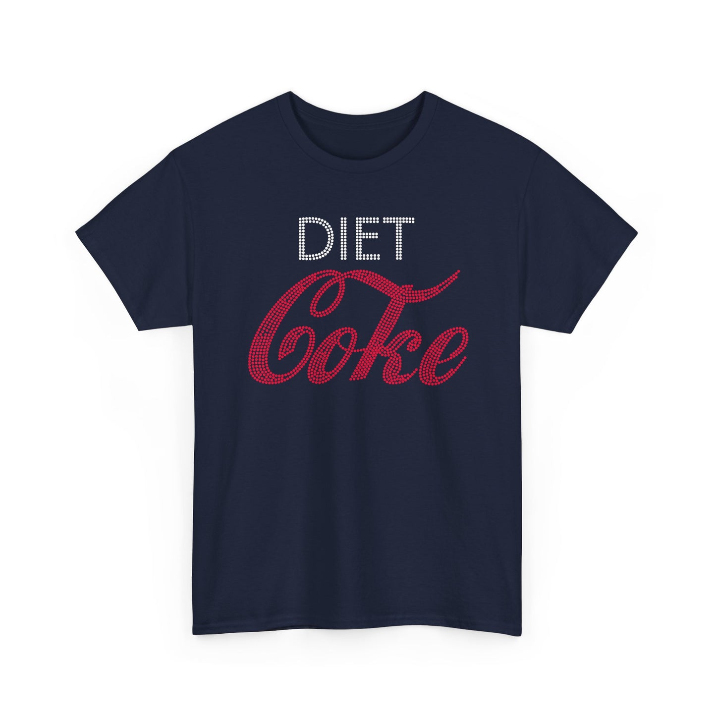 Diet Coke T-Shirt, Funny Soda Lover Graphic Tee, Rhinestone Style Diet Coke Shirt, Casual Unisex Tee Gift for Her