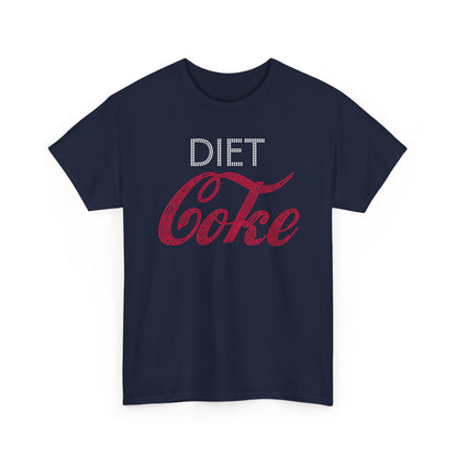 Diet Coke T-Shirt, Funny Soda Lover Graphic Tee, Rhinestone Style Diet Coke Shirt, Casual Unisex Tee Gift for Her