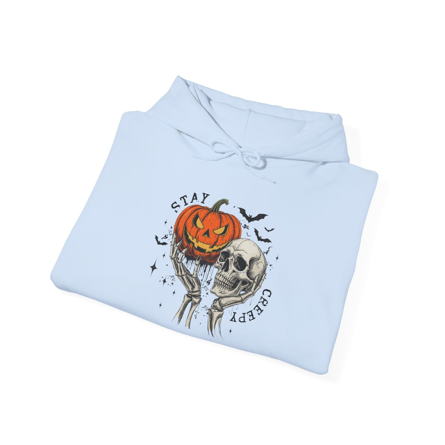 Halloween Pumpkin & Skull Sweatshirt hoodie, Cozy Halloween Hoodie, Fall Fashion, Spooky Gift, Hooded Sweatshirt, Halloween Day Gift