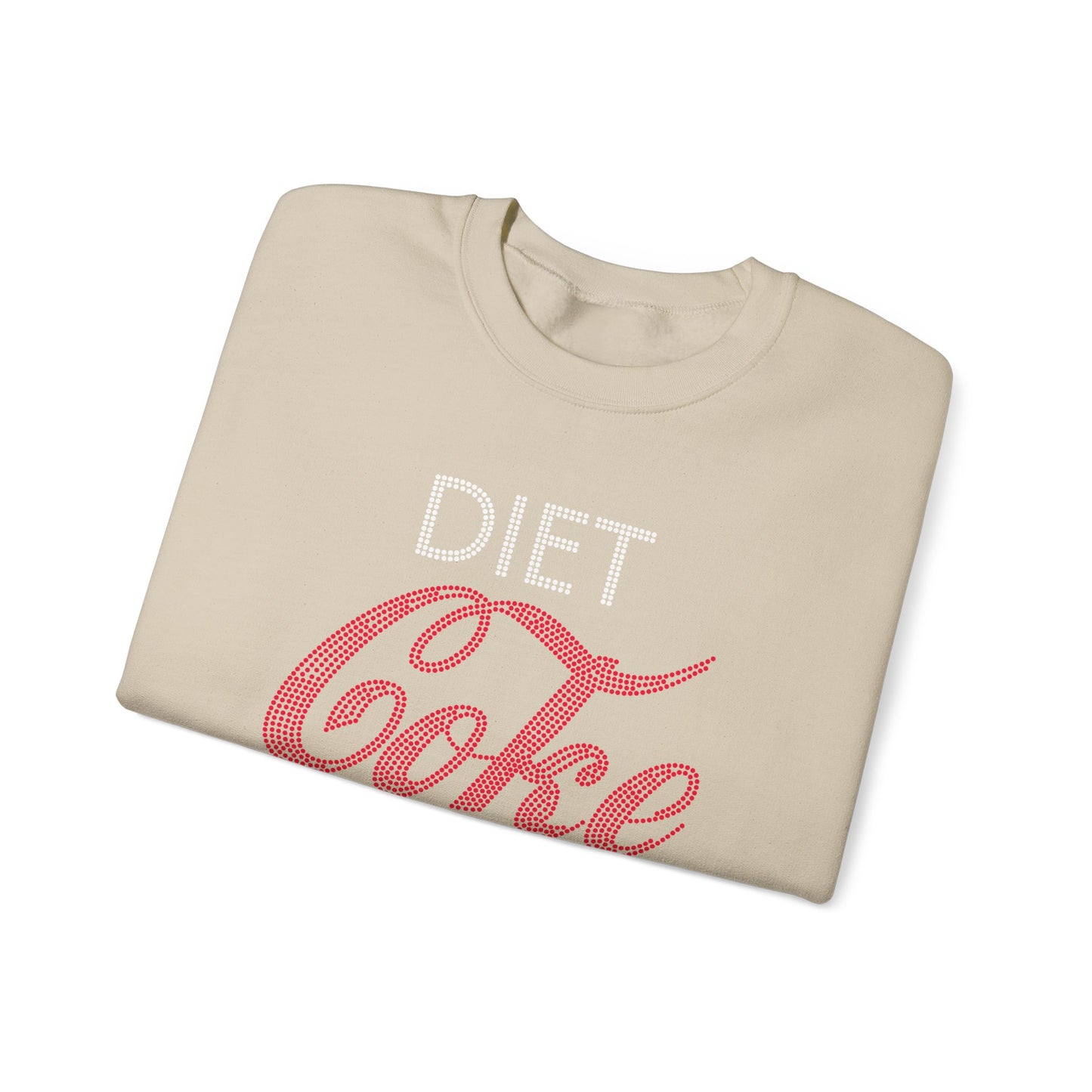 Diet Coke Sweatshirt, Funny Soda Lover Crewneck, Rhinestone Style Graphic Sweatshirt, Cozy Casual Pullover Gift for Her