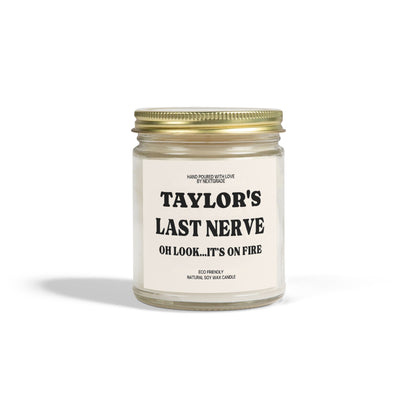 Personalized Scented Candles, Custom Last Nerve Candle, Custom Name Candle, Funny Gift, Personalized Candle Gift, Funny Candle, Birthday