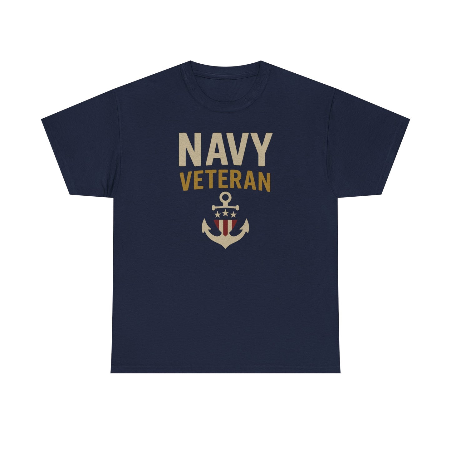 Navy Veteran Shirt | Patriotic Military Tee with Anchor Flag Design | US Navy Gift for Men & Women | Veteran Appreciation T-Shirt