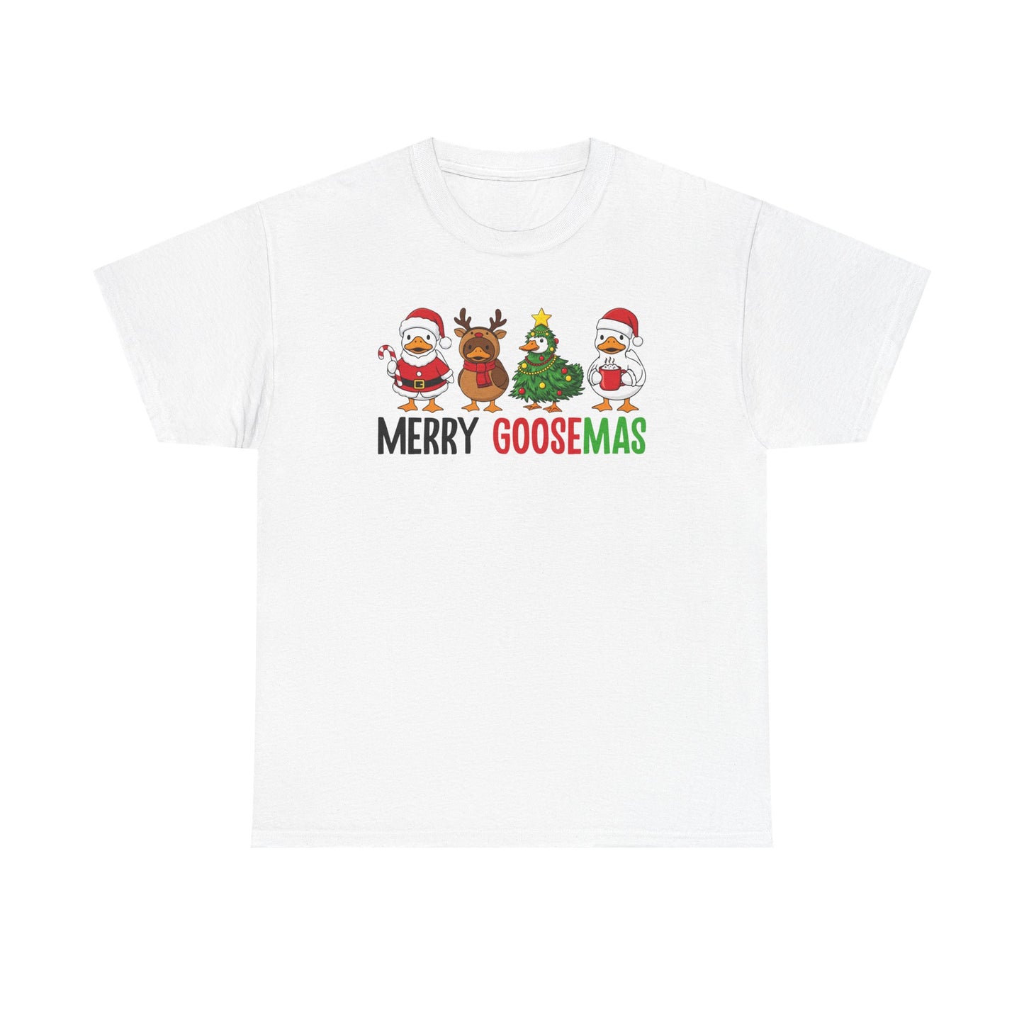 Merry Goosemas Shirt | Funny Christmas Goose T-Shirt | Holiday Humor Tee | Cute Santa Goose Shirt | Xmas Gift for Men & Women
