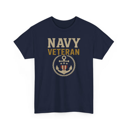 Navy Veteran Shirt | Patriotic Military Tee with Anchor Flag Design | US Navy Gift for Men & Women | Veteran Appreciation T-Shirt