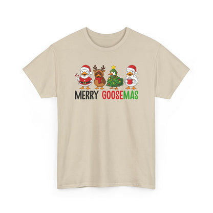 Merry Goosemas Shirt | Funny Christmas Goose T-Shirt | Holiday Humor Tee | Cute Santa Goose Shirt | Xmas Gift for Men & Women
