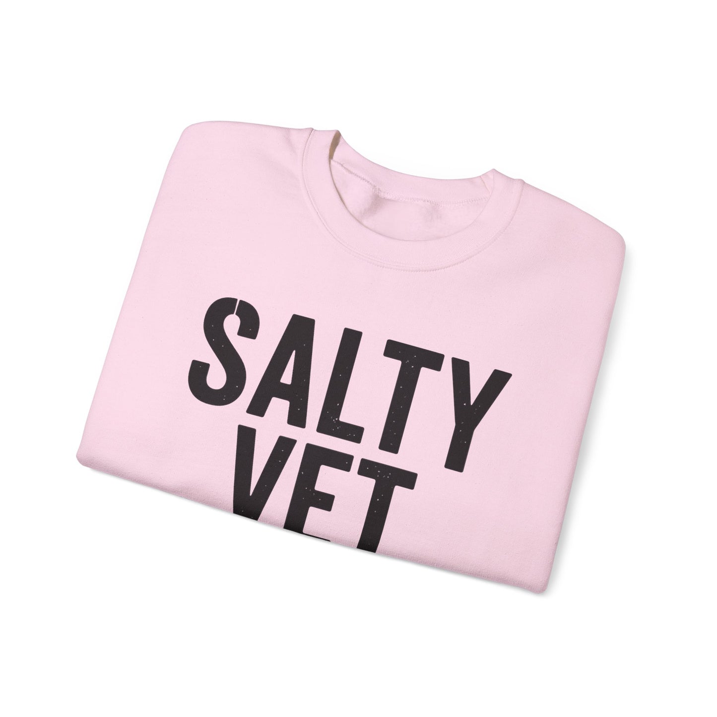 Salty Vet Crewneck Sweatshirt, Cozy Unisex Sweatshirt for Veteran, Perfect Gift for Veterans, Casual Wear, Comfy Style