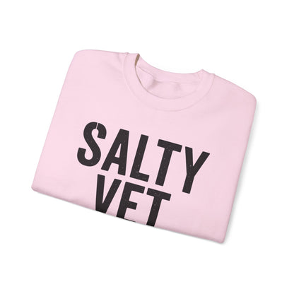 Salty Vet Crewneck Sweatshirt, Cozy Unisex Sweatshirt for Veteran, Perfect Gift for Veterans, Casual Wear, Comfy Style
