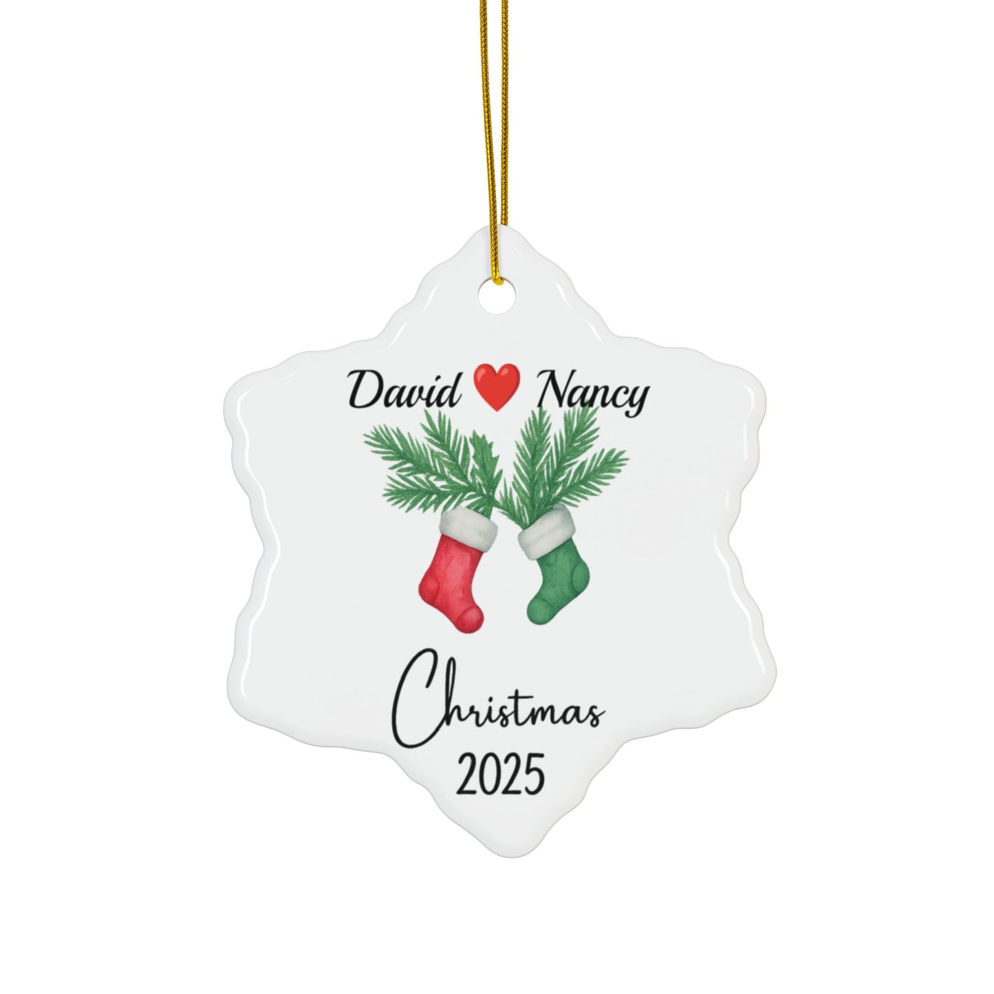 Personalized Couple Christmas Ornament 2025, Couple Ornament, Together Ornament, New Couple Keepsake, Christmas Gift For Couple