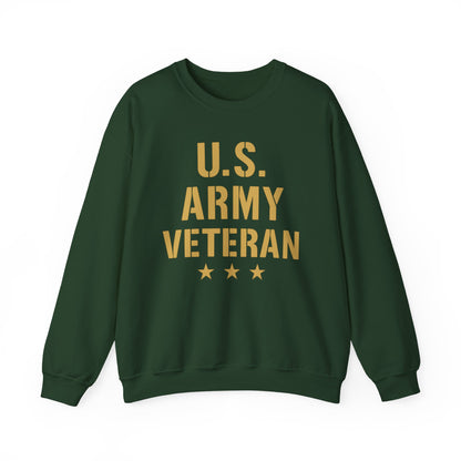 U.S. Army Veteran Crewneck Sweatshirt, Military Tribute Gift, Veteran Appreciation, Unisex Casual Wear, Cozy Sweatshirt