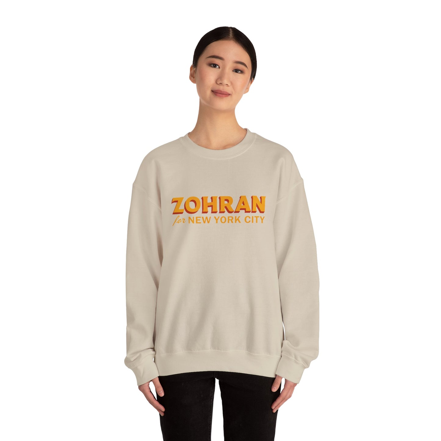 Zohran for New York City Sweatshirt, Vintage NYC Crewneck, Political Graphic Pullover, City Pride Gift | Urban Streetwear