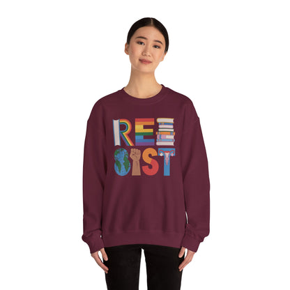 RESIST letter art Sweatshirt | RESIST Equality Sweatshirt | Feminist LGBTQ Pride Pullover | Social Justice Sweater | Empowerment Gift