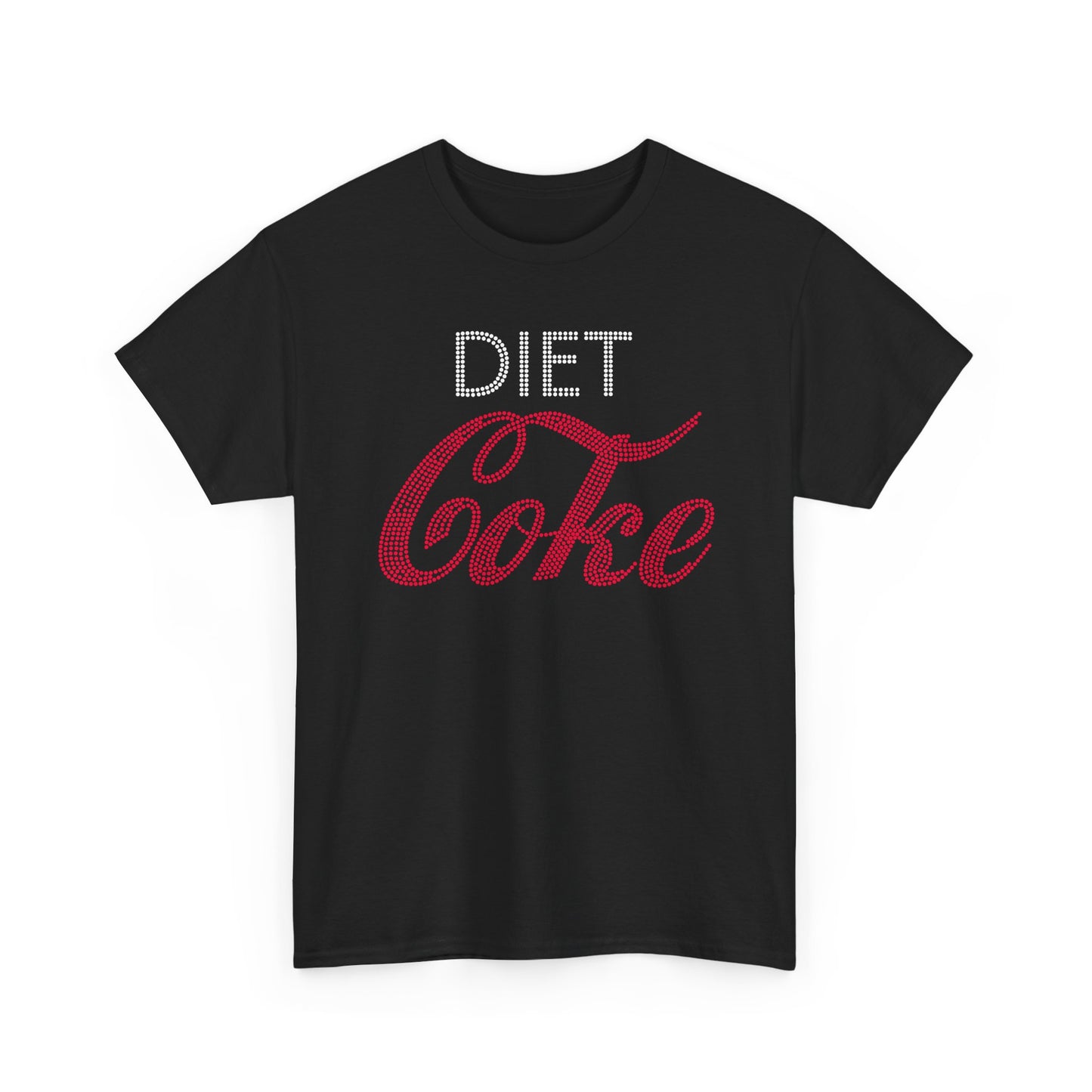 Diet Coke T-Shirt, Funny Soda Lover Graphic Tee, Rhinestone Style Diet Coke Shirt, Casual Unisex Tee Gift for Her