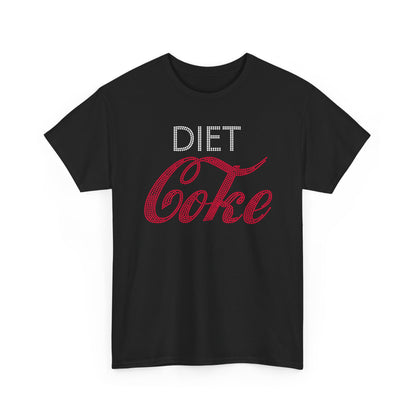 Diet Coke T-Shirt, Funny Soda Lover Graphic Tee, Rhinestone Style Diet Coke Shirt, Casual Unisex Tee Gift for Her