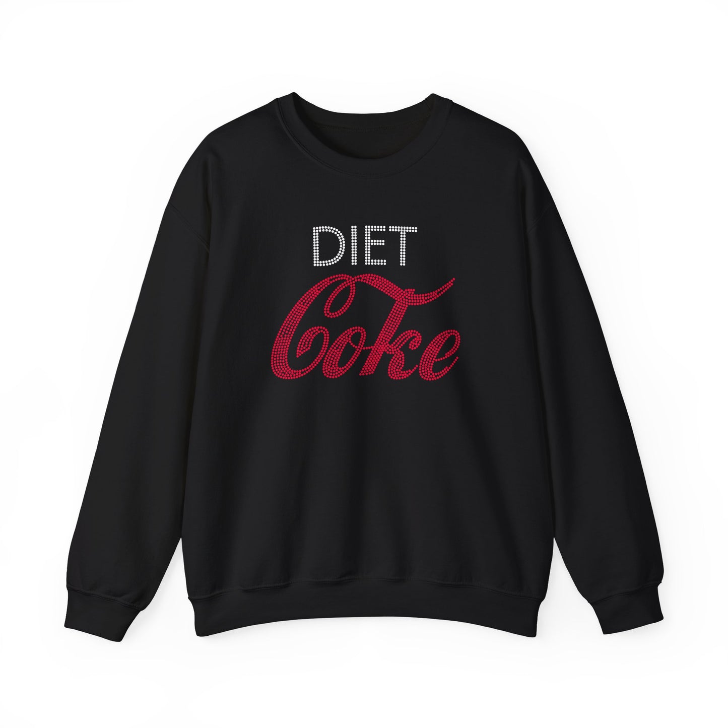 Diet Coke Sweatshirt, Funny Soda Lover Crewneck, Rhinestone Style Graphic Sweatshirt, Cozy Casual Pullover Gift for Her