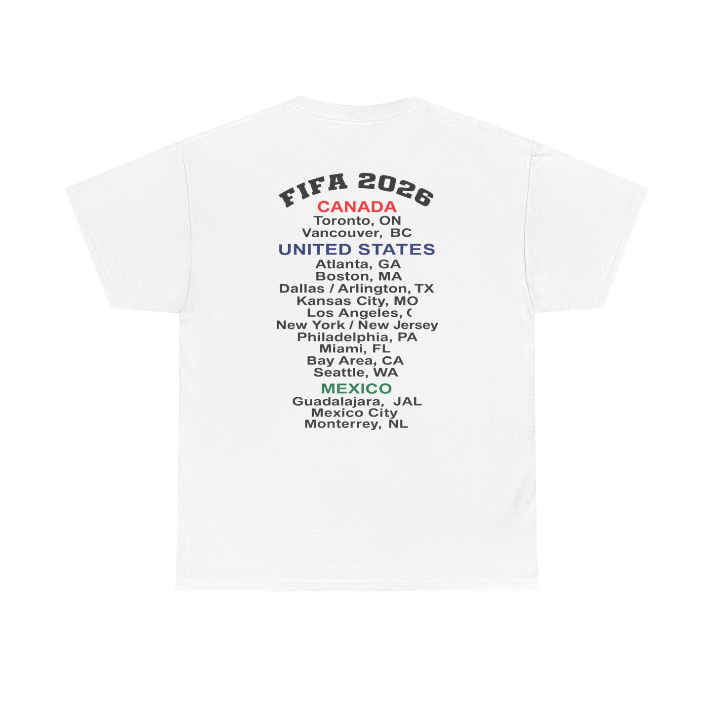 World Cup 2026 T-Shirt, Soccer Crest Tee, USA Canada Mexico Host Cities Shirt, Football Fan Apparel, Match Day Outfit, Tournament Gift