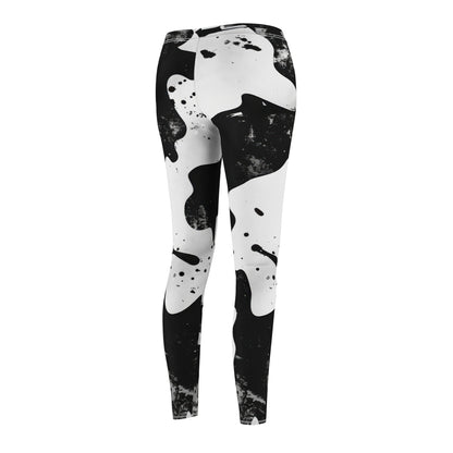 Trendy Black And White Leggings for Women, Casual Fitness Leggings, Stylish Athleisure Wear, Perfect for Yoga And Everyday Use