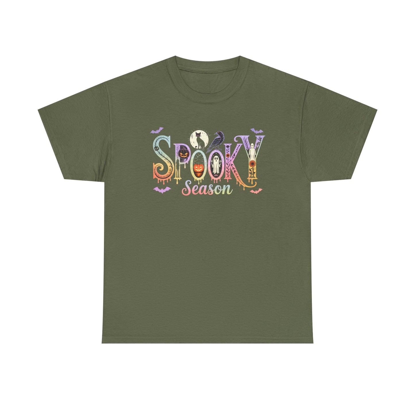 Spooky Season Unisex Cotton Tee | Halloween T-Shirt, Fall Fashion, Gift for Her, Unisex Shirt, Autumn Outfit, Halloween tshirt