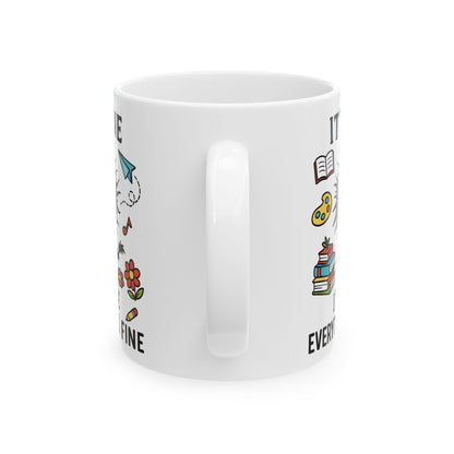 It is Fine I am Fine Everything Is Fine Mug | Cute Chaos Illustration | Christmas Mug | Gift For Her