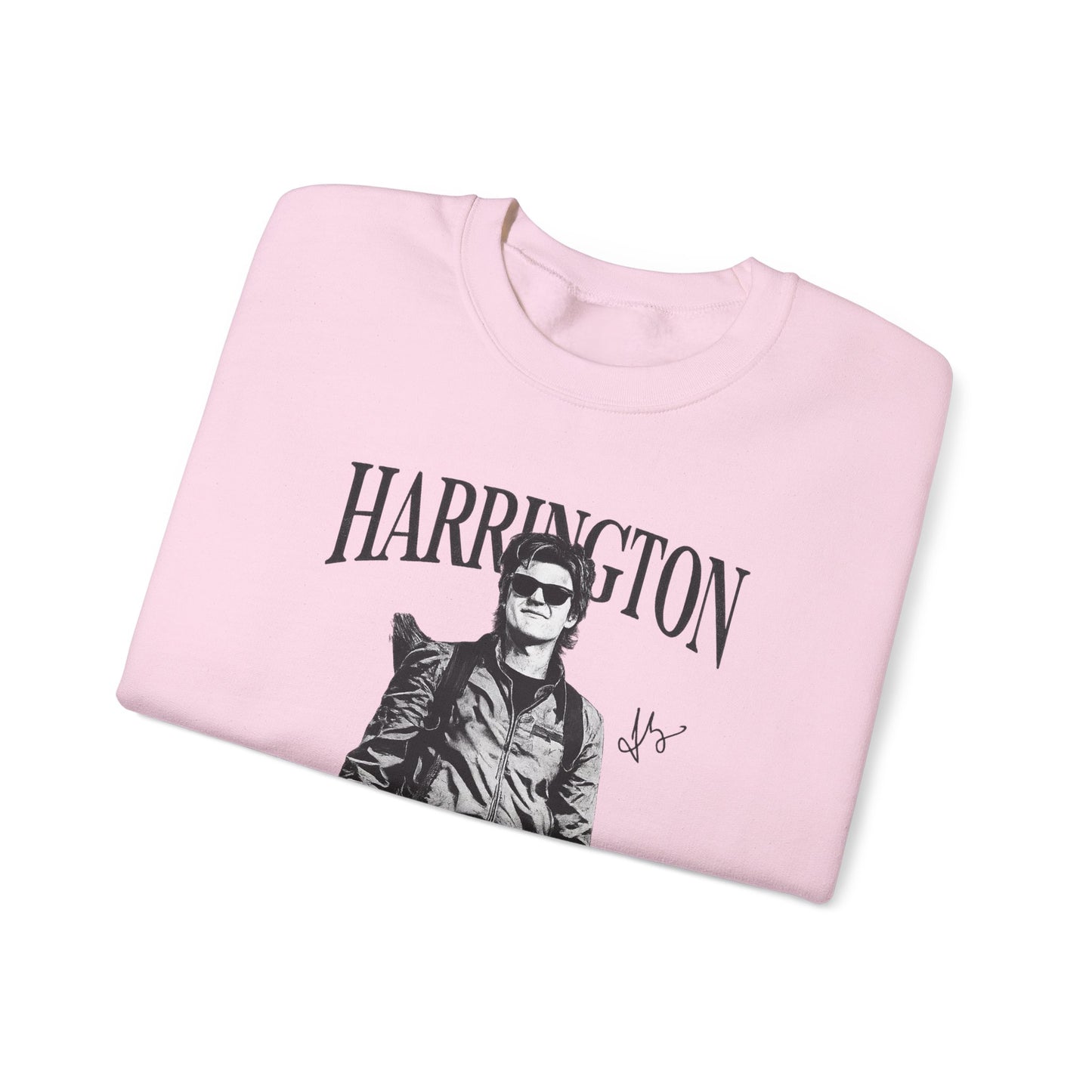 Harrington Portrait Crewneck Sweatshirt | Vintage Photo Graphic Pullover | Aesthetic Unisex Sweatshirt, Retro Streetwear Gift