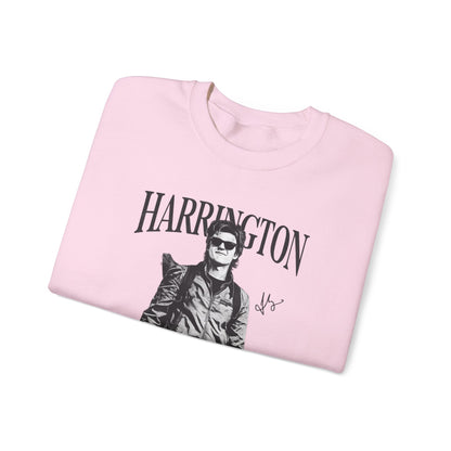 Harrington Portrait Crewneck Sweatshirt | Vintage Photo Graphic Pullover | Aesthetic Unisex Sweatshirt, Retro Streetwear Gift