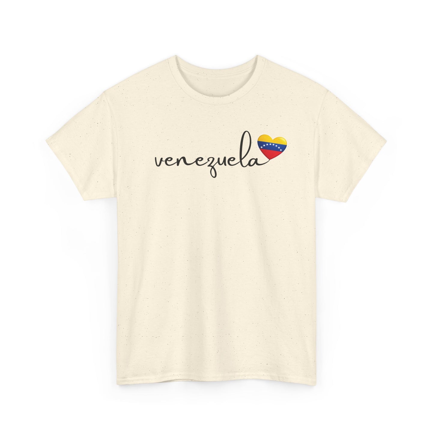 Venezuela Sweatshirt with Heart Flag | Minimalist Country Pride Crewneck | Travel Gift for Her, South America Apparel