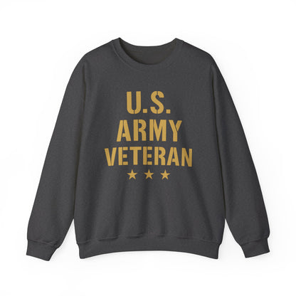 U.S. Army Veteran Crewneck Sweatshirt, Military Tribute Gift, Veteran Appreciation, Unisex Casual Wear, Cozy Sweatshirt