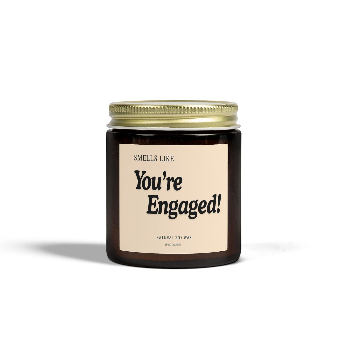 Engagement Scented Candle, You're Engaged Gift, Wedding Celebration, Romantic Home Decor, Natural Soy Wax, Candle for Couples