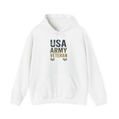 USA Army Veteran Hoodie - Unisex Heavy Blend Sweatshirt Hoodie, Military Apparel, Gift for Veterans, Navy Veteran Hoodie, Army Pride