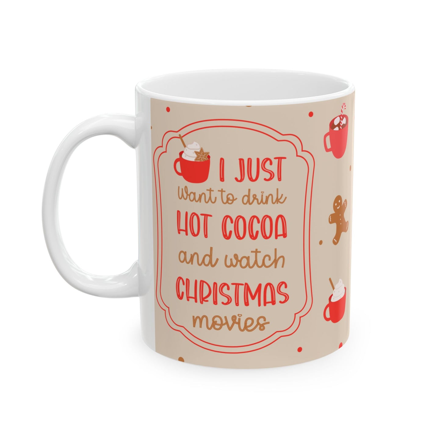 Cozy Hot Cocoa Mug, Perfect for Winter Warmth, Holiday Gifts, Coffee Lovers, Christmas Decor, and Seasonal Sips, Christmas Day Gift