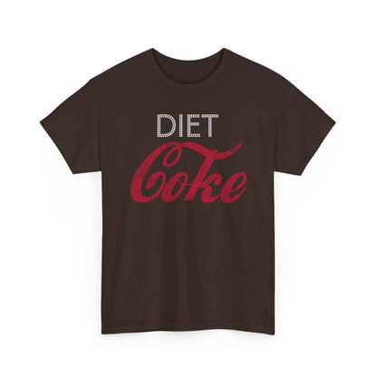 Diet Coke T-Shirt, Funny Soda Lover Graphic Tee, Rhinestone Style Diet Coke Shirt, Casual Unisex Tee Gift for Her