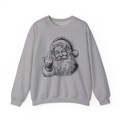 Funny Sassy Santa Sweatshirt for Holiday Fun, Christmas Gift for Friends, Cozy Winter Wear, Funny Crewneck Sweater, Unique Holiday Apparel