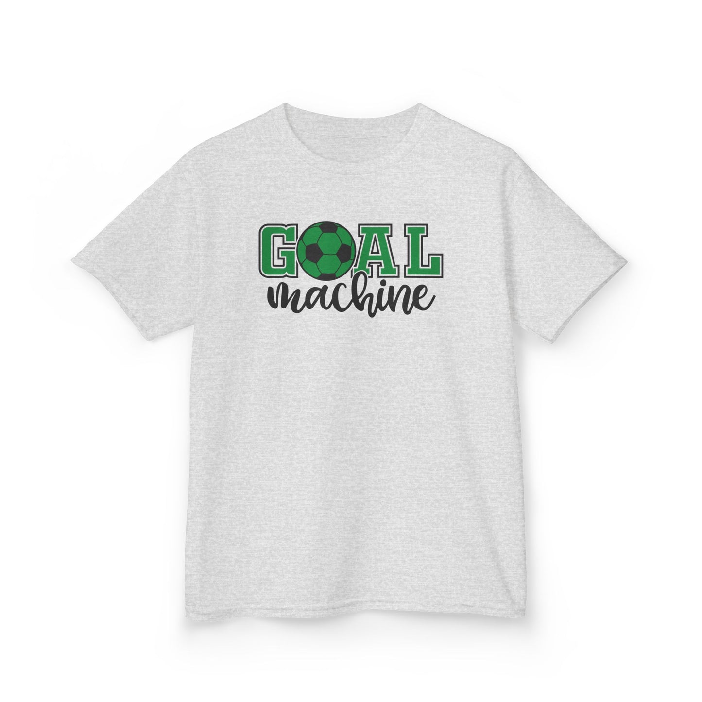 Goal Machine Kids T-Shirt, Green Soccer Ball Graphic Tee, Youth Soccer Shirt, Fun Sports Tee for Boys and Girls, FIFA World CUP 2026 Shirt
