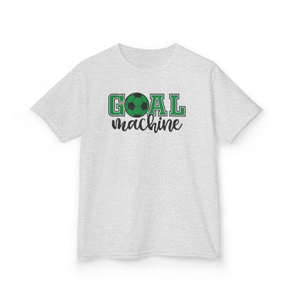 Goal Machine Kids T-Shirt, Green Soccer Ball Graphic Tee, Youth Soccer Shirt, Fun Sports Tee for Boys and Girls, FIFA World CUP 2026 Shirt
