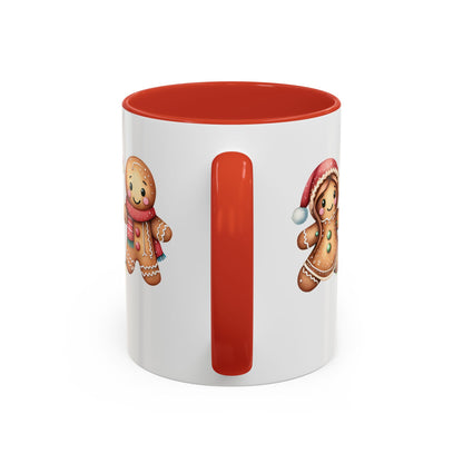 Personalized Gingerbread Friends Coffee Mug, Holiday Mug, Christmas Decor, Personalized Coffee Cup, Gift for Her, Winter Wonderland