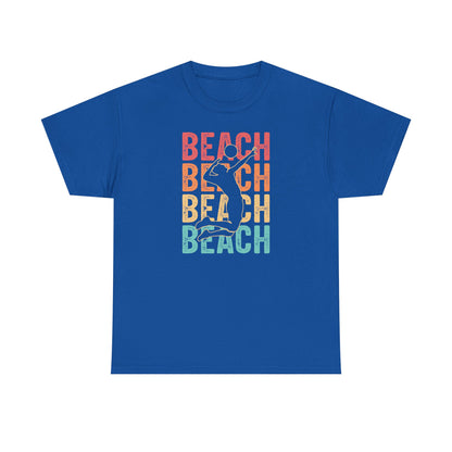 Beach Vibes Unisex Heavy Cotton Tee, Summer T-Shirt, Beachwear, Vacation Apparel, Graphic Tee, Gift for Beach Lovers