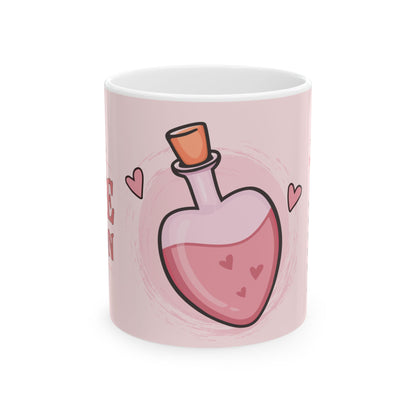 Love Potion Mug, Cupids Brewing Co Coffee Mug | Valentines Day Gift | Romantic Coffee Cup | Cute Love Mug | Gift for Her or Him