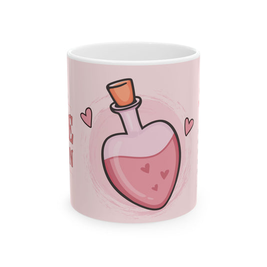 Love Potion Mug, Cupids Brewing Co Coffee Mug | Valentines Day Gift | Romantic Coffee Cup | Cute Love Mug | Gift for Her or Him