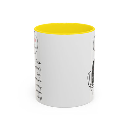 Personalized Funny Anti Valentine Mug | Fuck Valentine's Day I Love You Every Day Cup | Sassy Couple Gift for Her