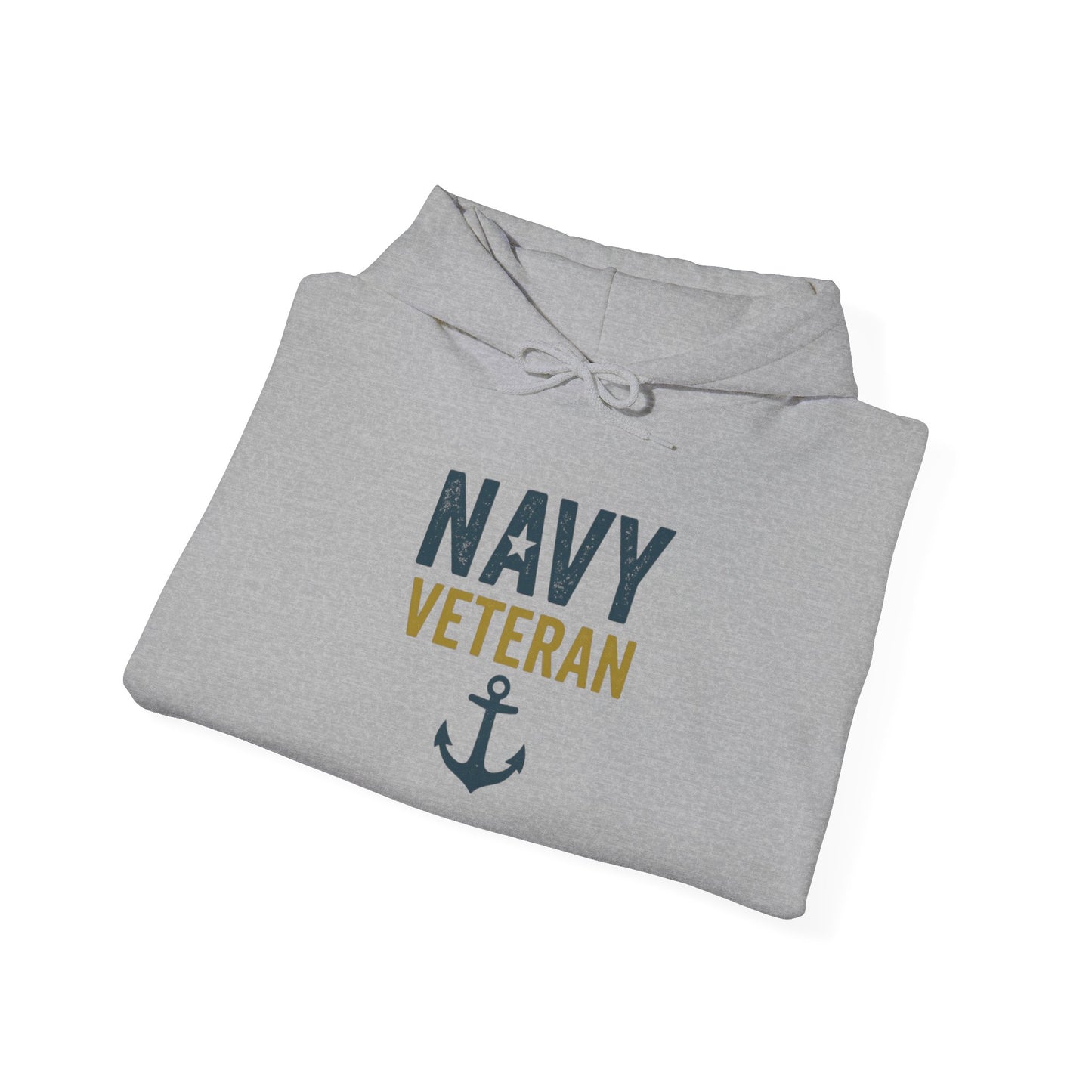 Navy Veteran Hoodie| Patriotic Military Pullover with Anchor | US Navy Gift for Men & Women | Veteran Pride Crewneck