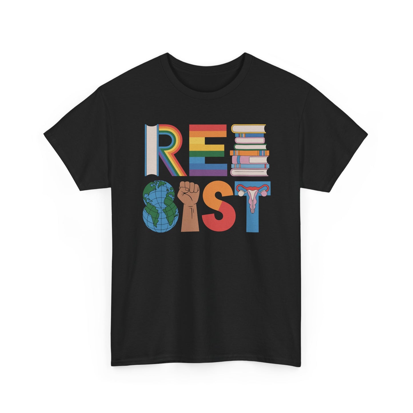 RESIST Equality Pride Shirt | Feminist LGBTQ Ally Graphic Tee | Social Justice Activism Shirt | Unisex Empowerment T-Shirt