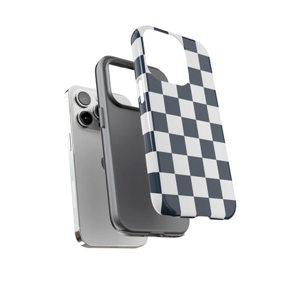 Checkered Pattern iPhone Case, iPhone Cover, Modern iPhone Accessory, Gift for Him, Trendy Mobile Protection