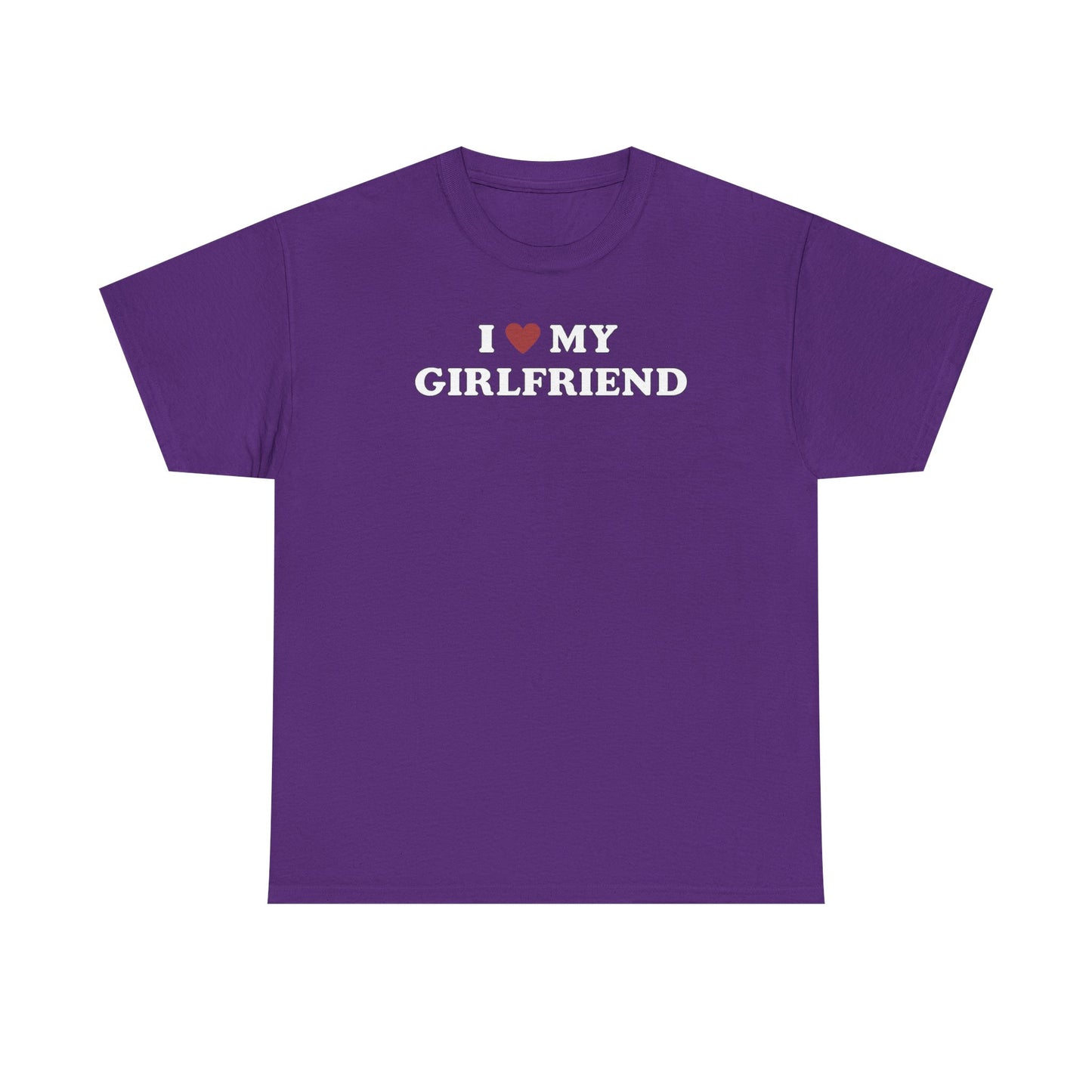 I Love My Girlfriend T-Shirt, I Heart My Girlfriend Shirt, Valentine's Day Tee Shirt, Valentine Gift, Boyfriend Shirt For Him, Her, Unisex