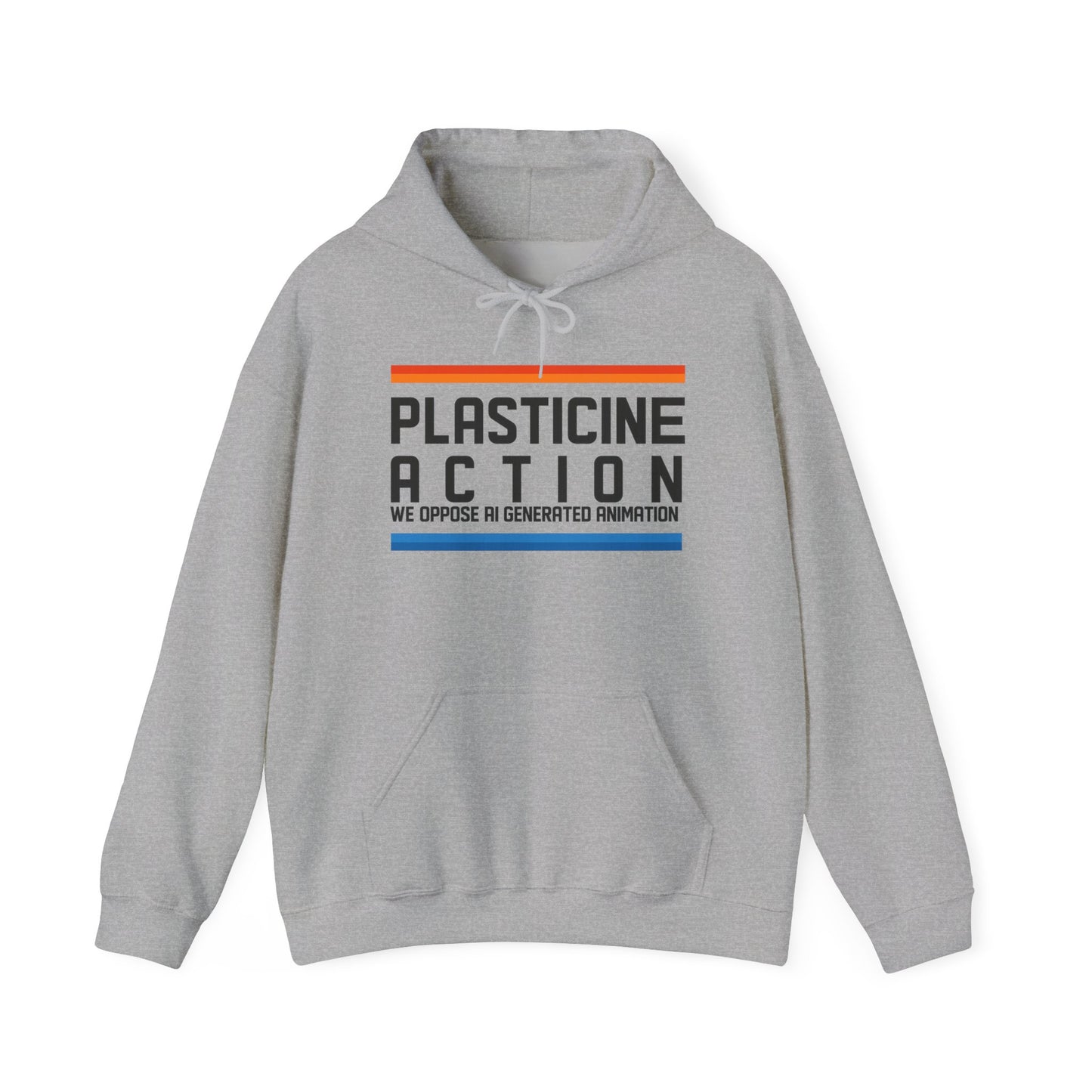 Plasticine Action Unisex Hoodie - Cozy Sweatshirt for Animators, Save Gaza, Free Palestine, Casual Wear