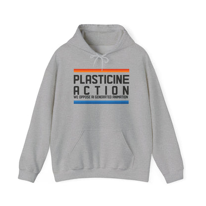 Plasticine Action Unisex Hoodie - Cozy Sweatshirt for Animators, Save Gaza, Free Palestine, Casual Wear