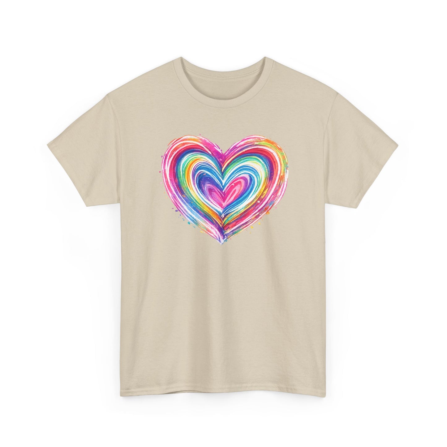 Comfort Colors Cute Heart Shirt, Brushstroke Heart Shirt, Anniversary Gift, Womens Love Shirt, Valentines Day Shirt, Coquette Valentine Tee