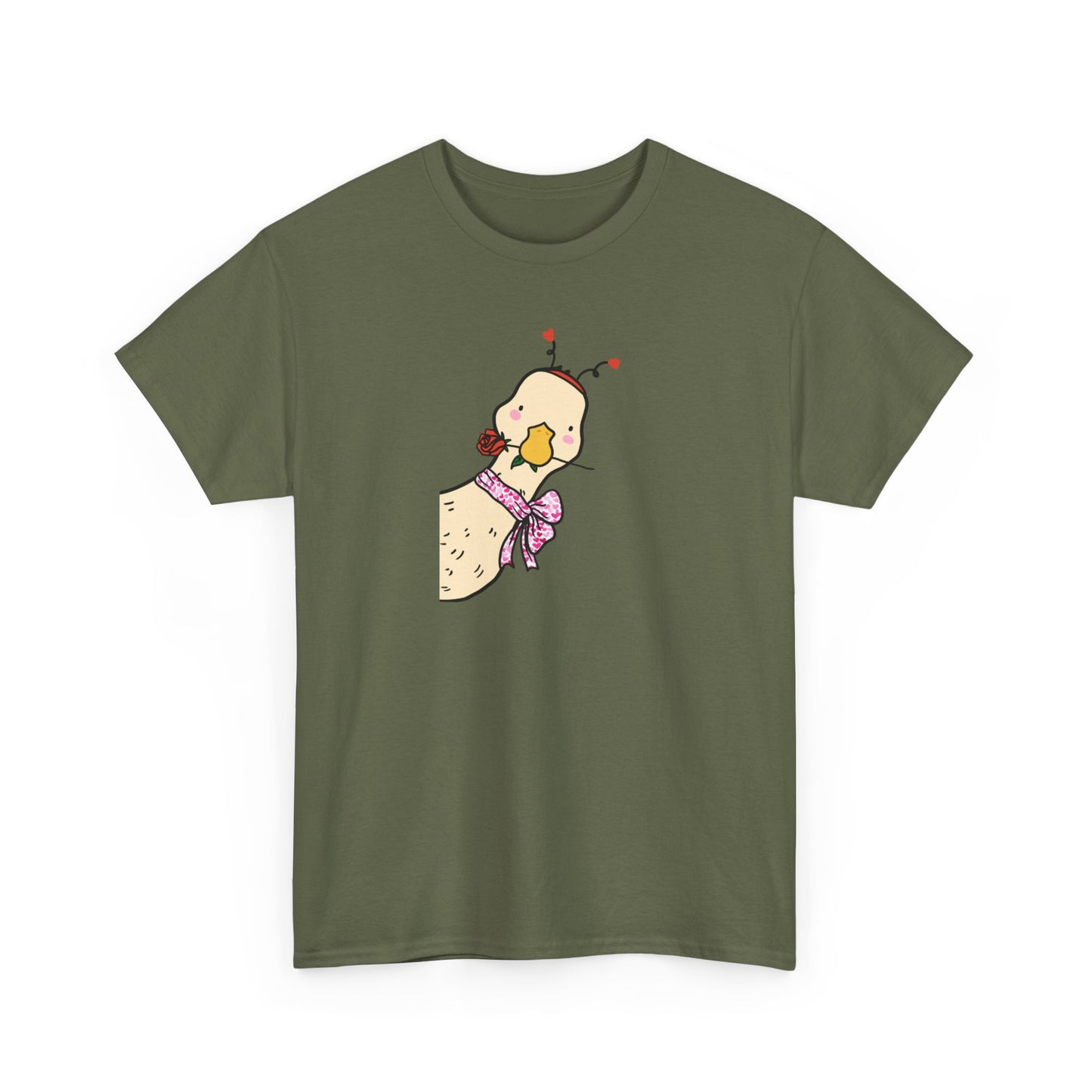 Cute Duck Shirt Kawaii Ducky Tee | Bow Duck T-Shirt | Cute Animal Top | Aesthetic Graphic Tee | Gift for Women Girls Teens