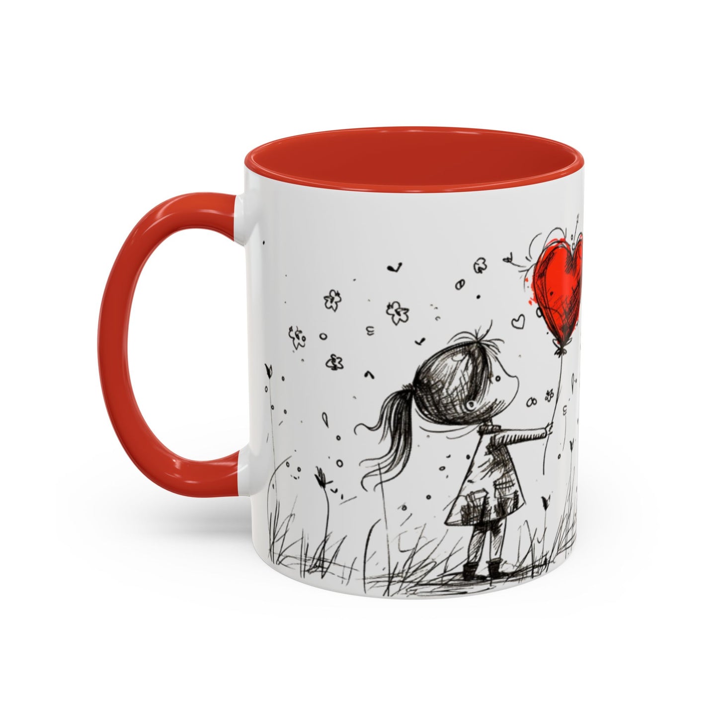 Romantic Coffee Mug, Love Gift for Coffee Lovers, Valentine's Day Mug, Couple Gift, Home Decor, Art Mug, Gift for Wife