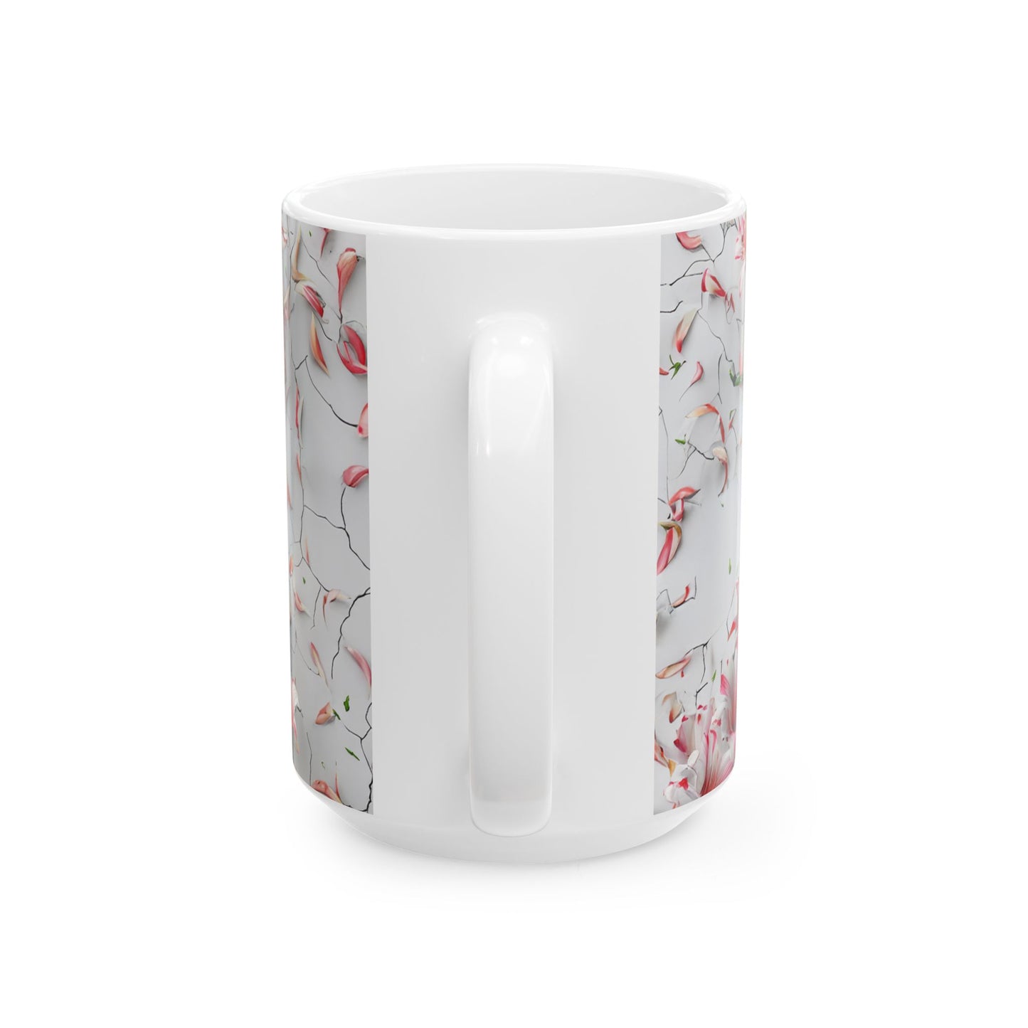 Personalized Floral Custom Text Ceramic Mug, Perfect Gift for Home, Personalized Coffee Cup, Unique Kitchen Decor, Birthday, Mother's Day