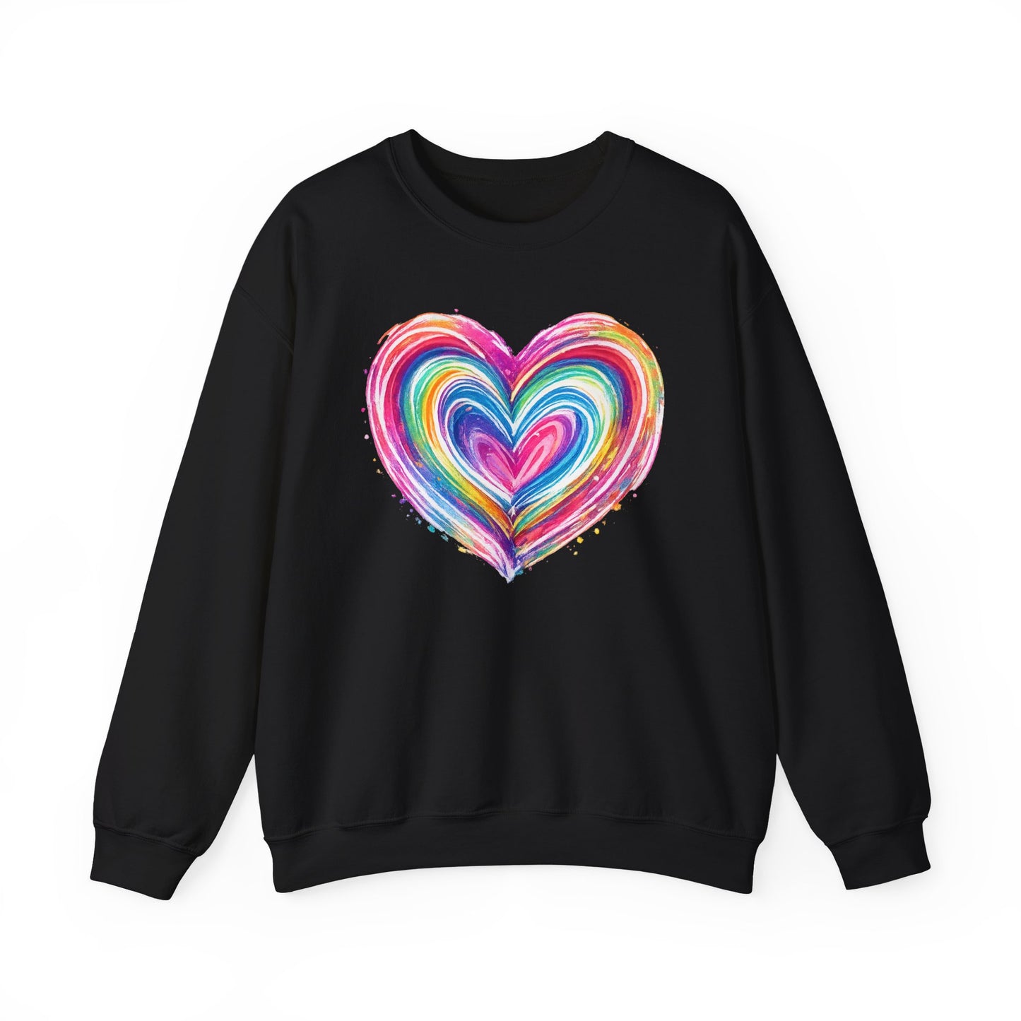 Comfort Colors Cute Heart SweatShirt, Brushstroke Heart , Valentine Gift, Womens Love Sweater, Anniversary Day , Coquette Valentine Tee